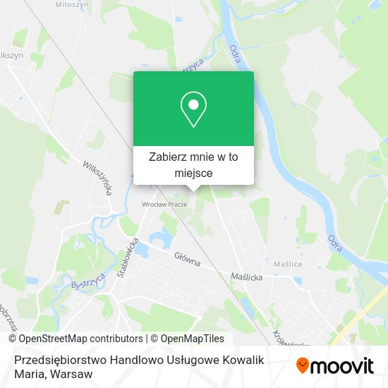 Mapa Przedsiębiorstwo Handlowo Usługowe Kowalik Maria