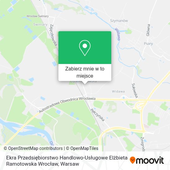 Mapa Ekra Przedsiębiorstwo Handlowo-Usługowe Elżbieta Ramotowska Wrocław