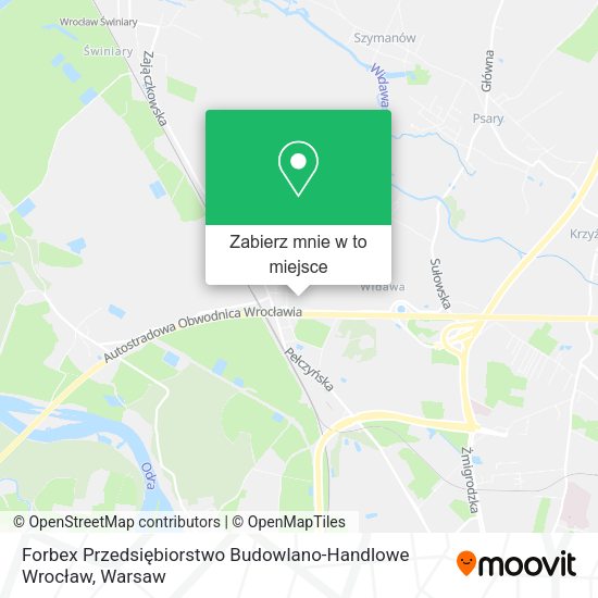 Mapa Forbex Przedsiębiorstwo Budowlano-Handlowe Wrocław