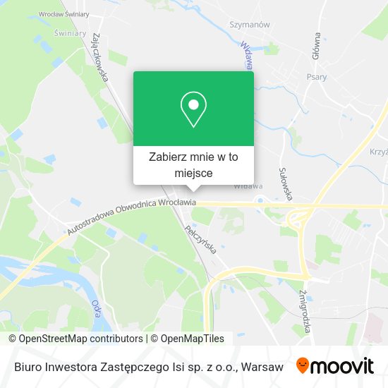 Mapa Biuro Inwestora Zastępczego Isi sp. z o.o.