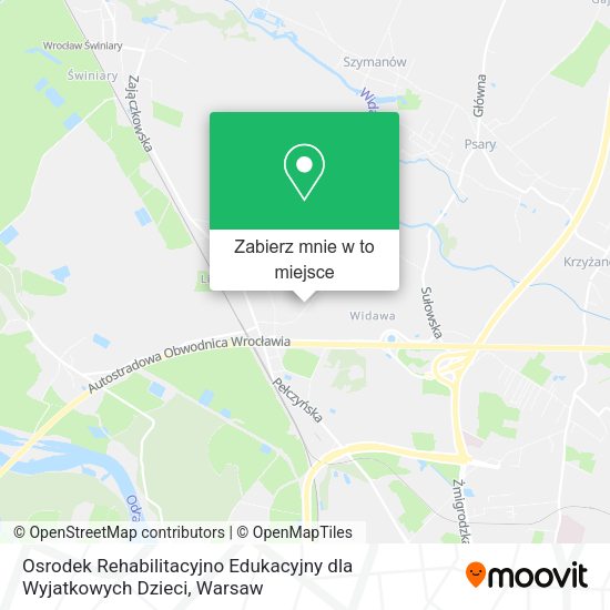 Mapa Osrodek Rehabilitacyjno Edukacyjny dla Wyjatkowych Dzieci