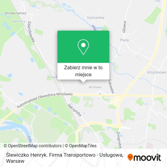 Mapa Ślewiczko Henryk. Firma Transportowo - Usługowa