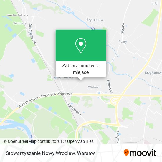 Mapa Stowarzyszenie Nowy Wrocław