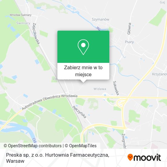 Mapa Preska sp. z o.o. Hurtownia Farmaceutyczna