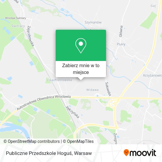 Mapa Publiczne Przedszkole Hoguś