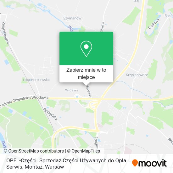 Mapa OPEL-Części. Sprzedaż Części Używanych do Opla. Serwis, Montaż