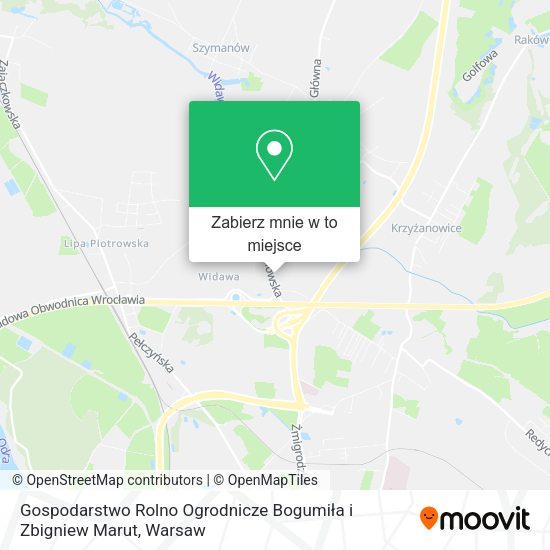 Mapa Gospodarstwo Rolno Ogrodnicze Bogumiła i Zbigniew Marut