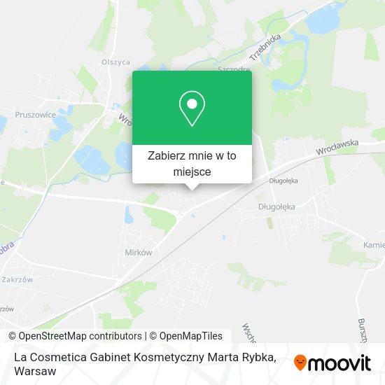 Mapa La Cosmetica Gabinet Kosmetyczny Marta Rybka