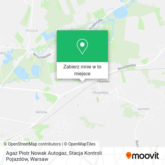 Mapa Agaz Piotr Nowak Autogaz, Stacja Kontroli Pojazdów