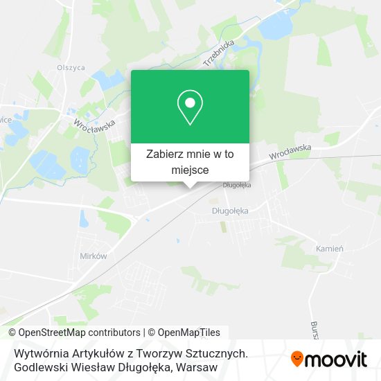 Mapa Wytwórnia Artykułów z Tworzyw Sztucznych. Godlewski Wiesław Długołęka