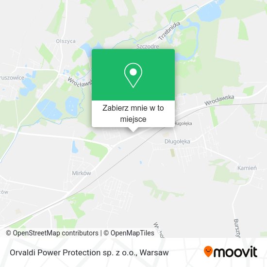 Mapa Orvaldi Power Protection sp. z o.o.