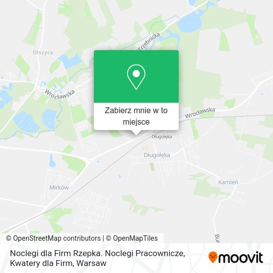 Mapa Noclegi dla Firm Rzepka. Noclegi Pracownicze, Kwatery dla Firm