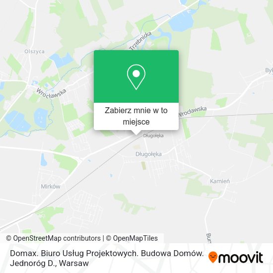 Mapa Domax. Biuro Usług Projektowych. Budowa Domów. Jednoróg D.