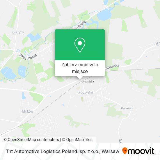 Mapa Tnt Automotive Logistics Poland. sp. z o.o.