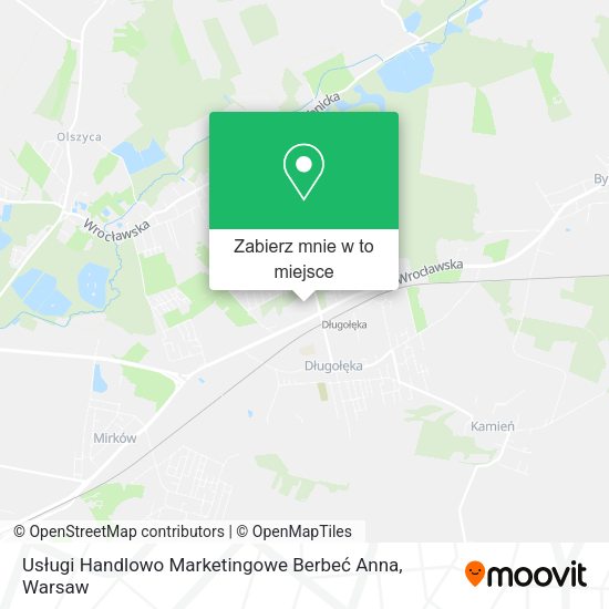 Mapa Usługi Handlowo Marketingowe Berbeć Anna