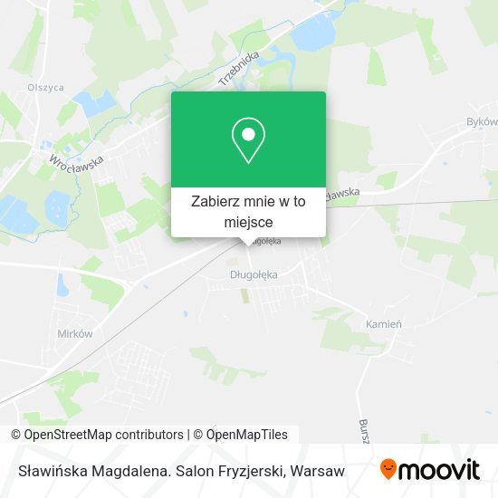 Mapa Sławińska Magdalena. Salon Fryzjerski