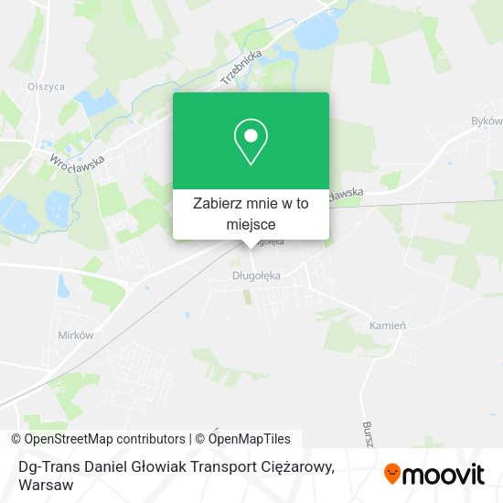 Mapa Dg-Trans Daniel Głowiak Transport Ciężarowy