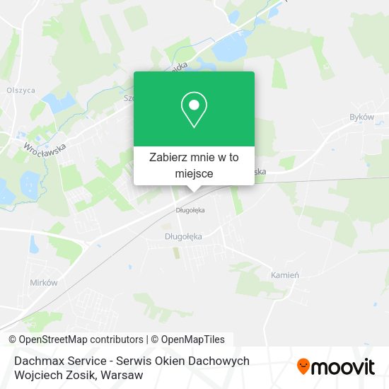 Mapa Dachmax Service - Serwis Okien Dachowych Wojciech Zosik