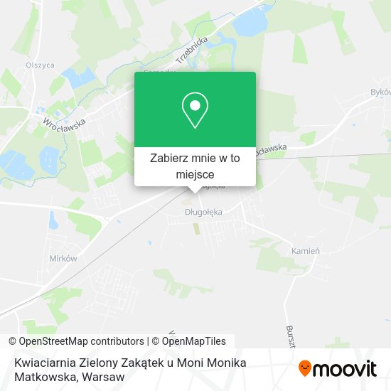 Mapa Kwiaciarnia Zielony Zakątek u Moni Monika Matkowska