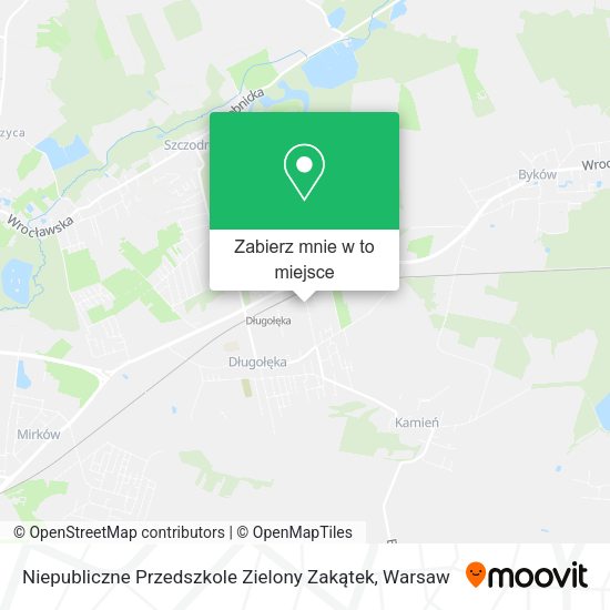 Mapa Niepubliczne Przedszkole Zielony Zakątek