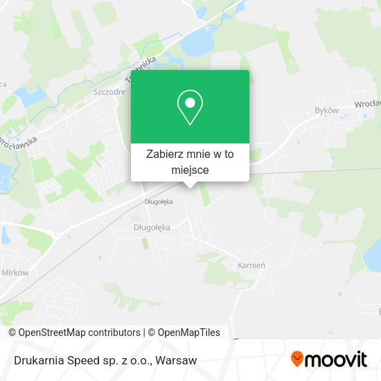 Mapa Drukarnia Speed sp. z o.o.