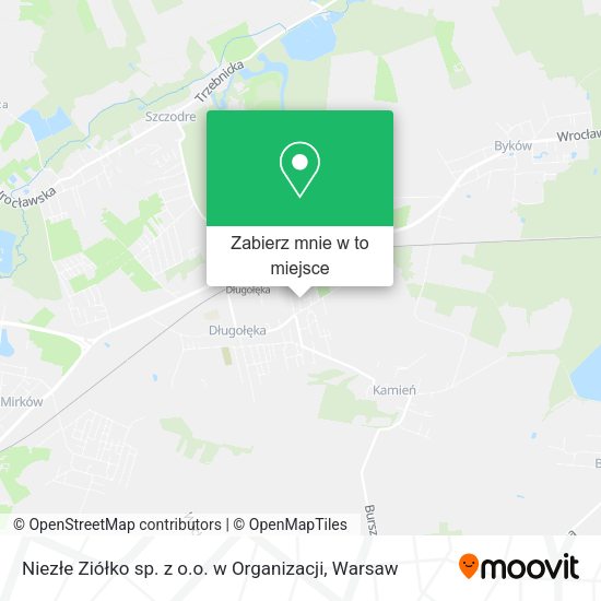 Mapa Niezłe Ziółko sp. z o.o. w Organizacji