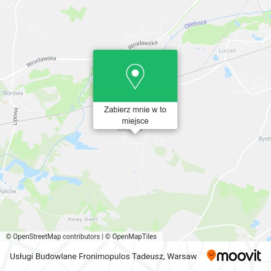 Mapa Usługi Budowlane Fronimopulos Tadeusz