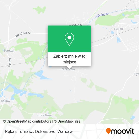 Mapa Rękas Tomasz. Dekarstwo