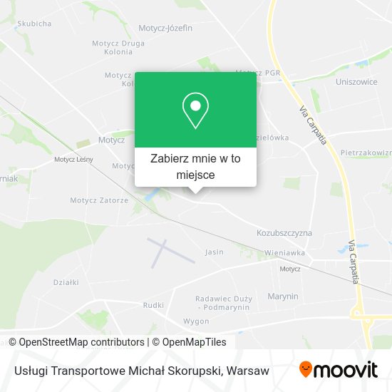 Mapa Usługi Transportowe Michał Skorupski