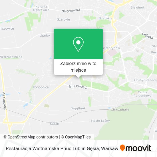 Mapa Restauracja Wietnamska Phuc Lublin Gęsia