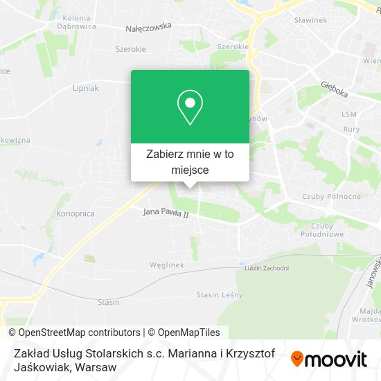 Mapa Zakład Usług Stolarskich s.c. Marianna i Krzysztof Jaśkowiak