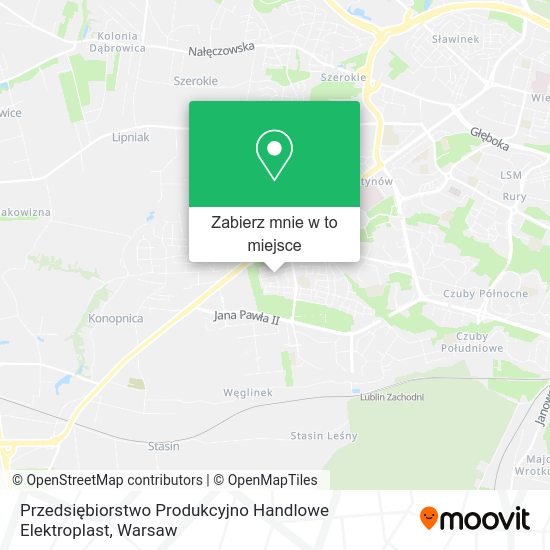 Mapa Przedsiębiorstwo Produkcyjno Handlowe Elektroplast