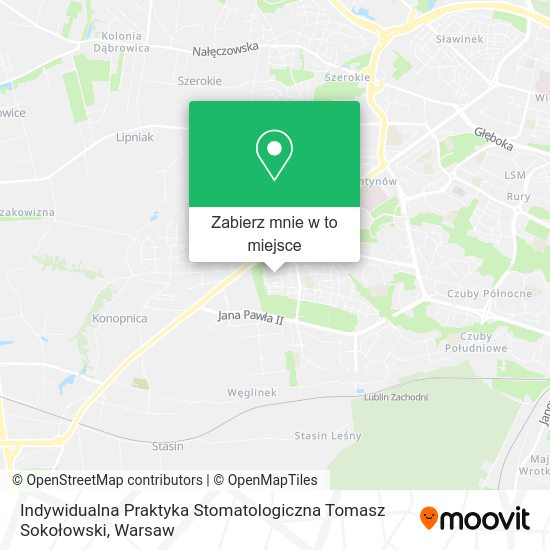 Mapa Indywidualna Praktyka Stomatologiczna Tomasz Sokołowski