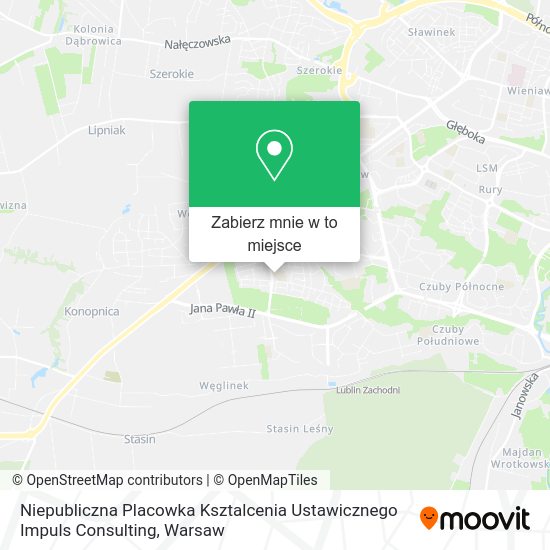 Mapa Niepubliczna Placowka Ksztalcenia Ustawicznego Impuls Consulting