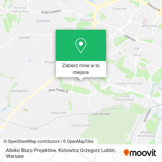 Mapa Albiko Biuro Projektów. Kotowicz Grzegorz Lublin