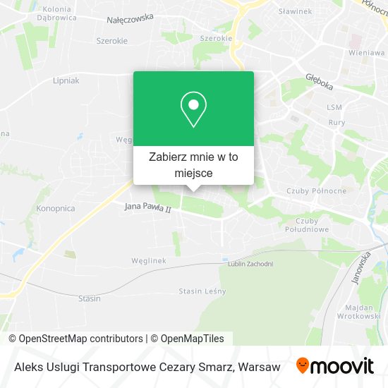 Mapa Aleks Uslugi Transportowe Cezary Smarz