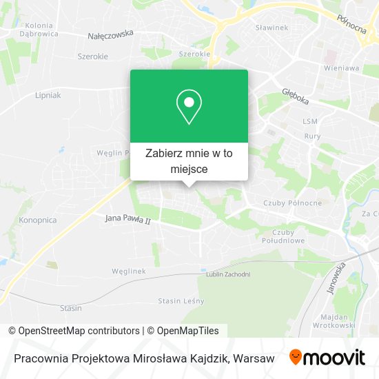 Mapa Pracownia Projektowa Mirosława Kajdzik