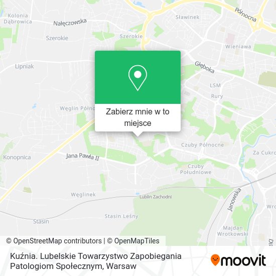 Mapa Kuźnia. Lubelskie Towarzystwo Zapobiegania Patologiom Społecznym