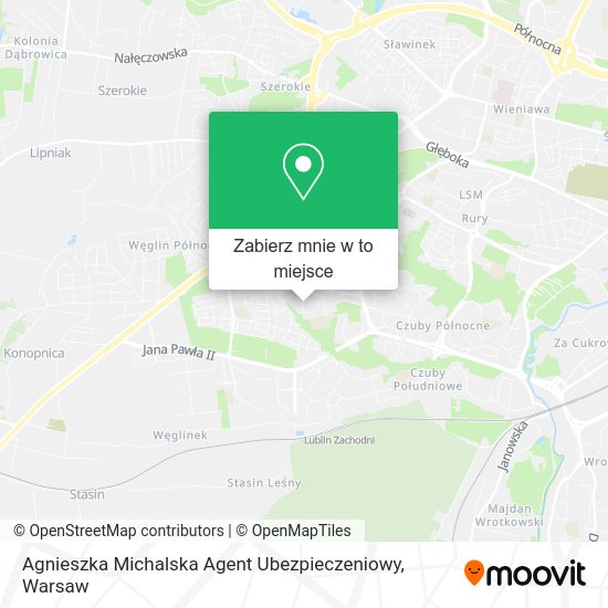 Mapa Agnieszka Michalska Agent Ubezpieczeniowy