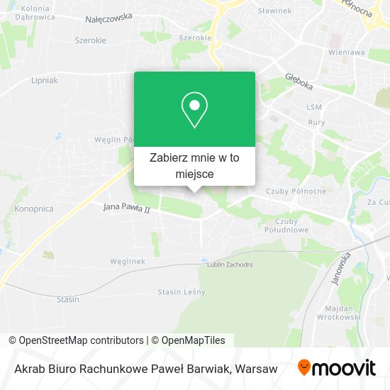 Mapa Akrab Biuro Rachunkowe Paweł Barwiak