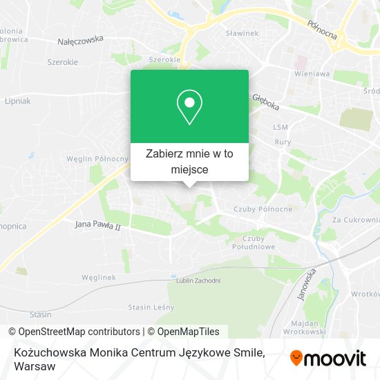 Mapa Kożuchowska Monika Centrum Językowe Smile