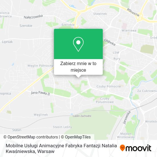 Mapa Mobilne Usługi Animacyjne Fabryka Fantazji Natalia Kwaśniewska