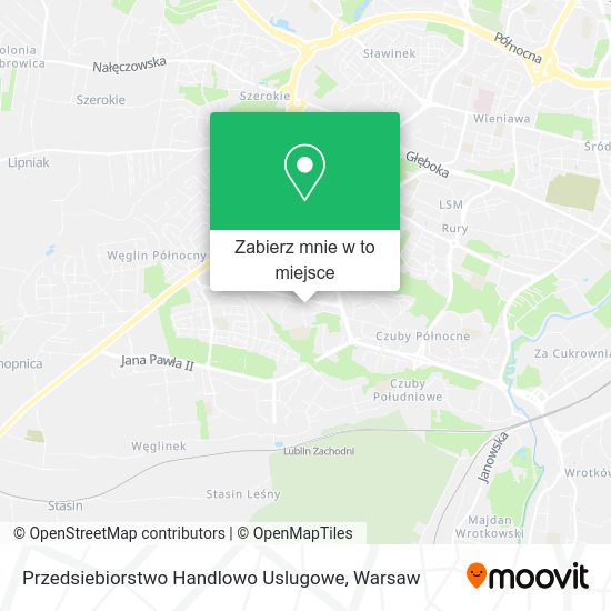 Mapa Przedsiebiorstwo Handlowo Uslugowe