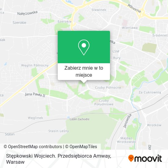 Mapa Stępkowski Wojciech. Przedsiębiorca Amway