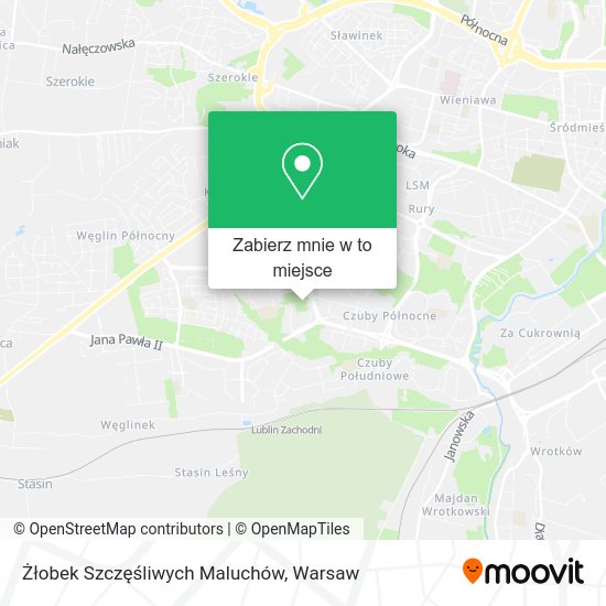 Mapa Żłobek Szczęśliwych Maluchów