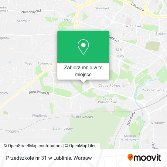 Mapa Przedszkole nr 31 w Lublinie