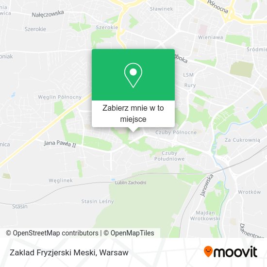 Mapa Zaklad Fryzjerski Meski