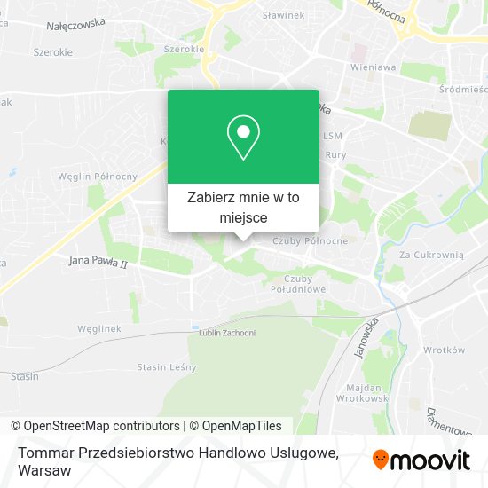 Mapa Tommar Przedsiebiorstwo Handlowo Uslugowe