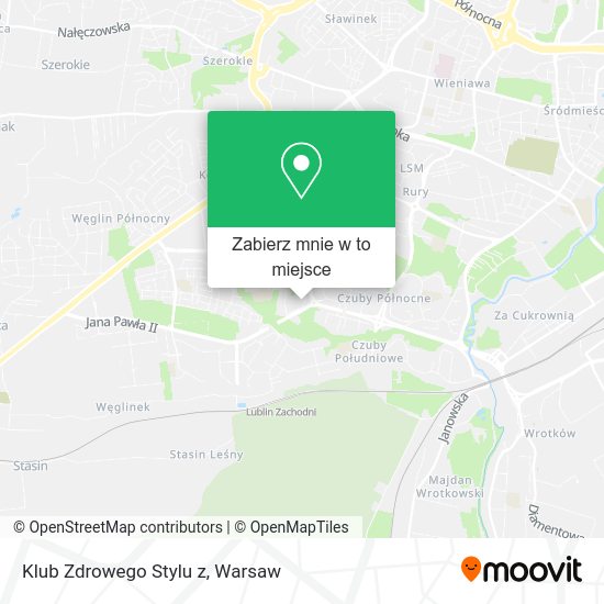 Mapa Klub Zdrowego Stylu z