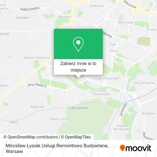 Mapa Mirosław Łysiak Usługi Remontowo Budowlane